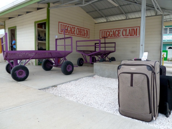 Baggage claim at San Pedro Municipal Airport